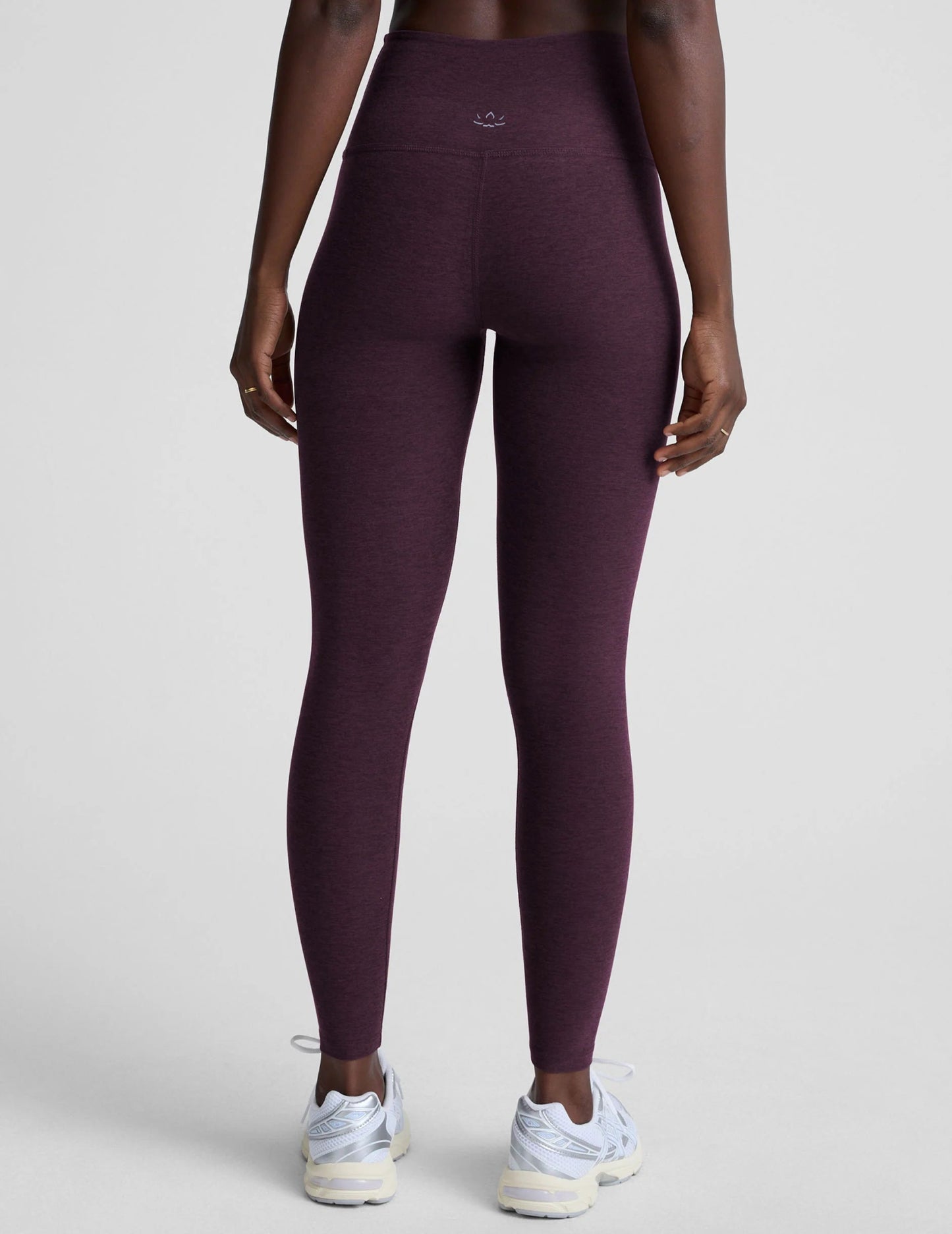 Beyond Yoga Spacedye Caught In The Midi High Waisted Legging - Eggplant Purple Heather - SPARROW