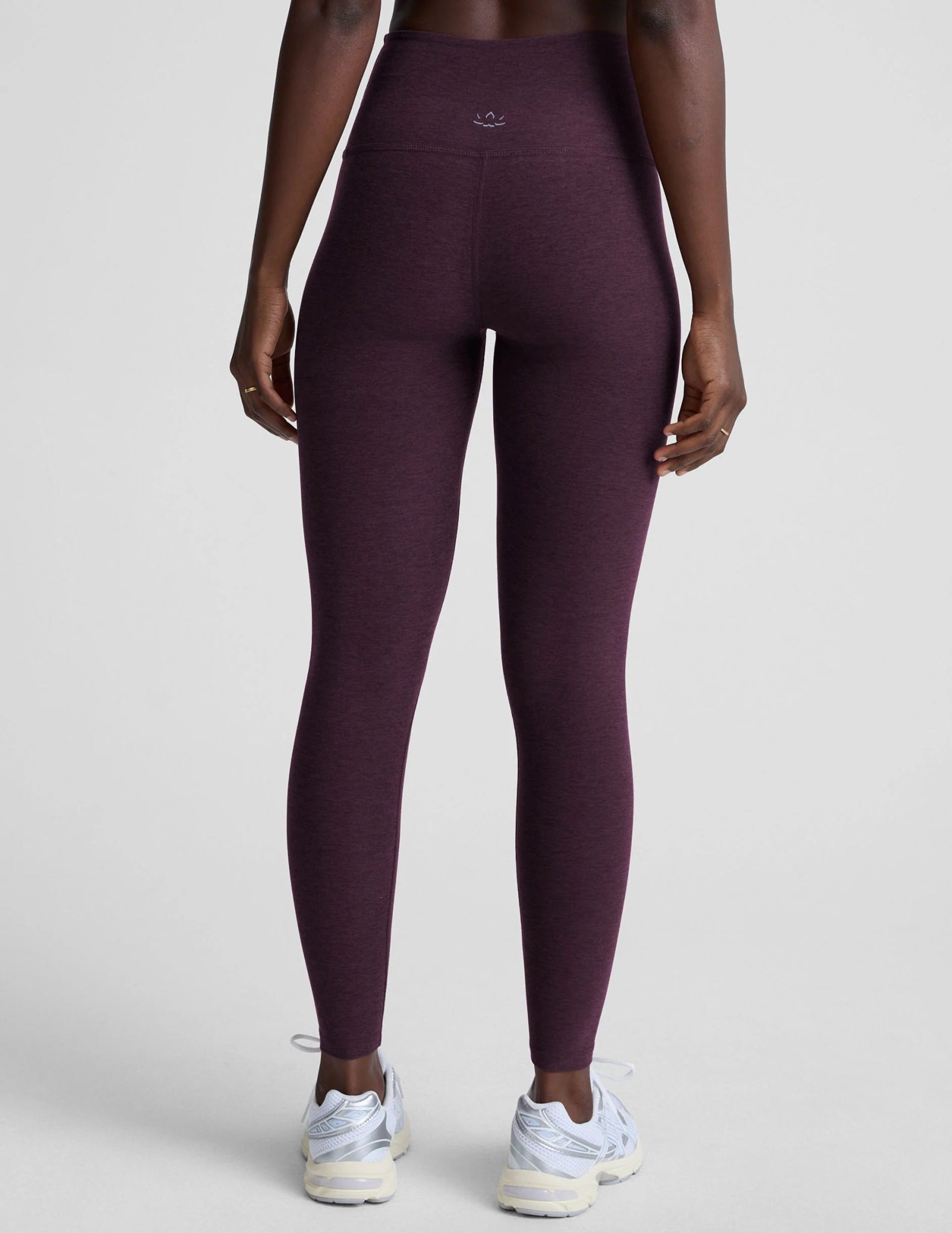 Beyond Yoga Spacedye Caught In The Midi High Waisted Legging - Eggplant Purple Heather - SPARROW
