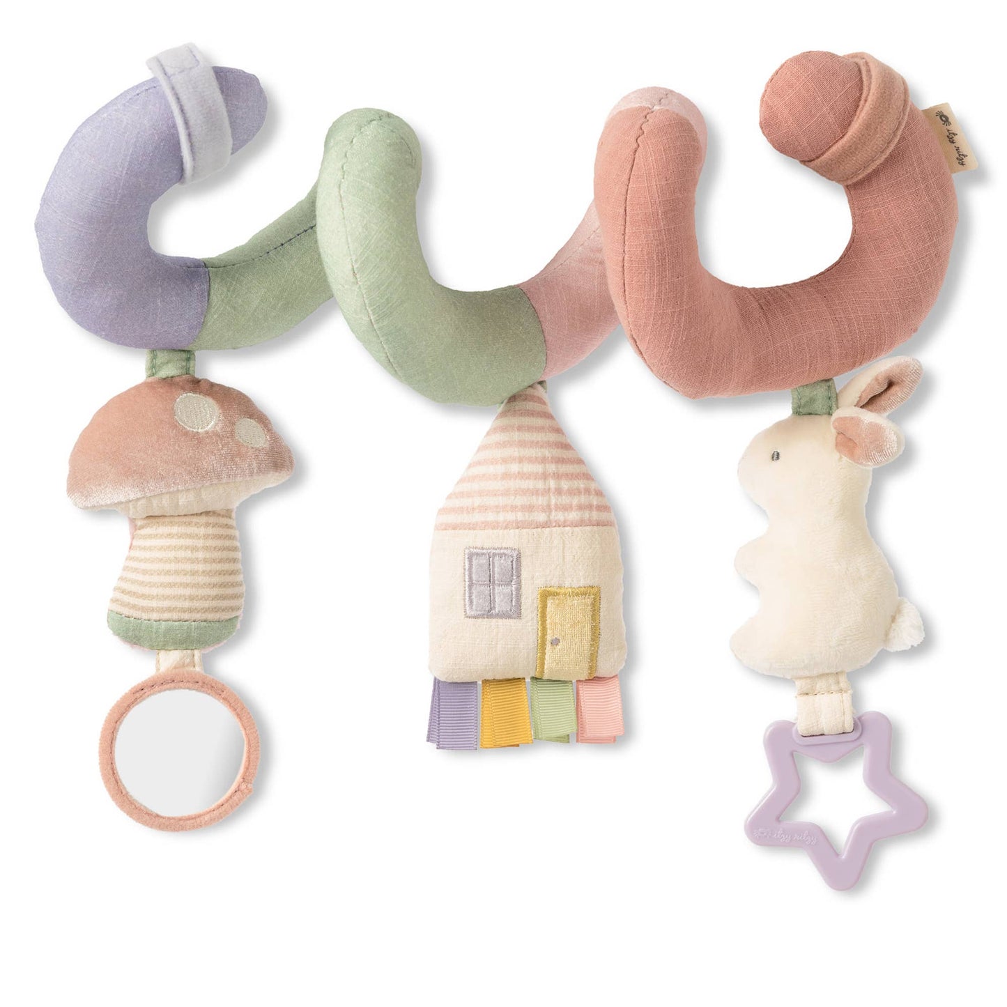 Bitzy Bespoke Itzy Bitzy Spiral Car Seat Activity Toy: Pastel - SPARROW