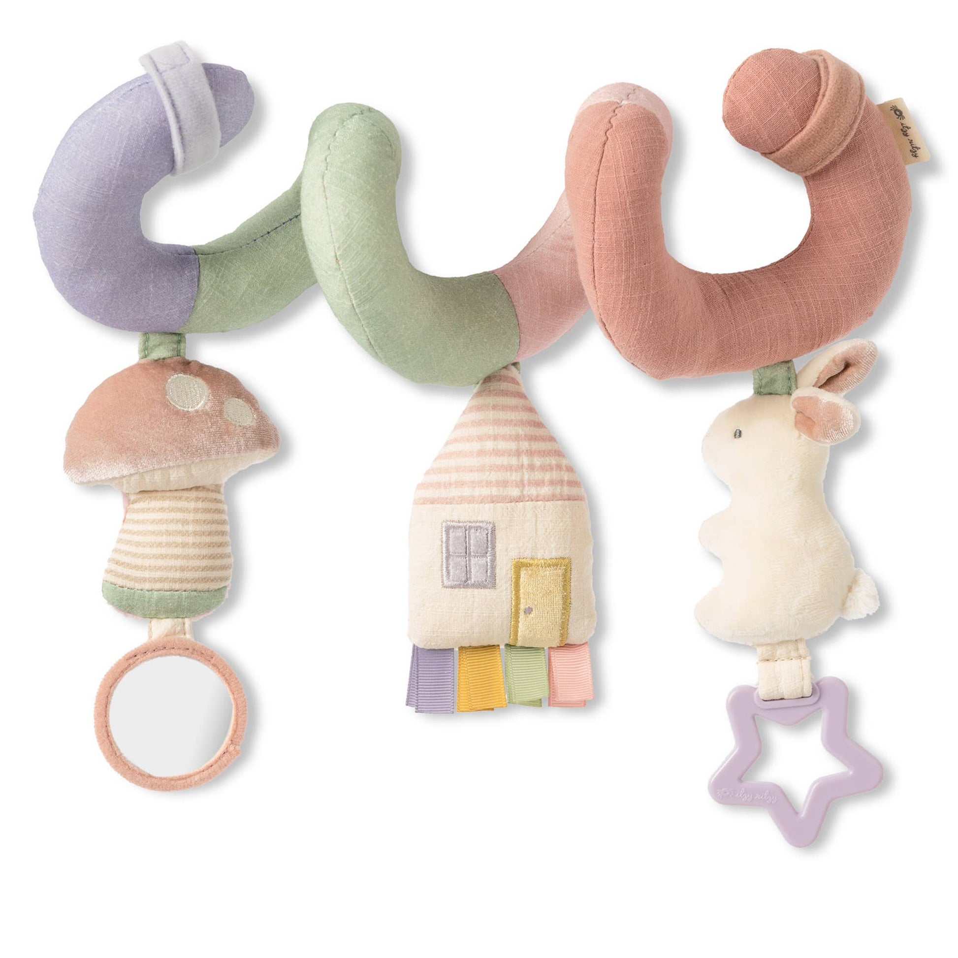 Bitzy Bespoke Itzy Bitzy Spiral Car Seat Activity Toy: Pastel - SPARROW