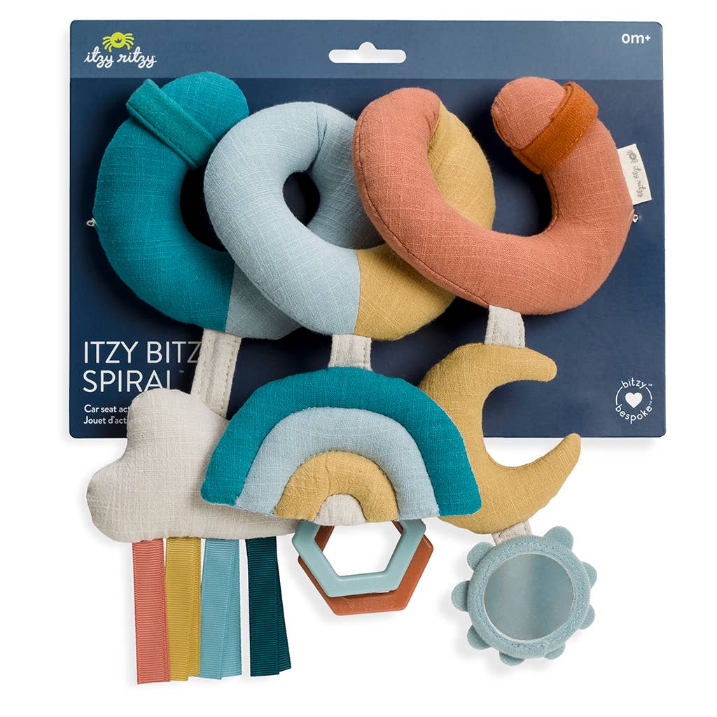 Bitzy Bespoke Itzy Bitzy Spiral Car Seat Activity Toy: Rainbow - SPARROW