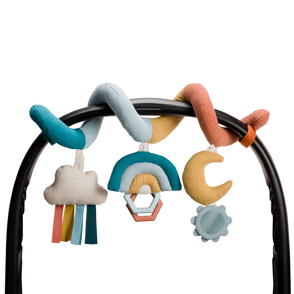 Bitzy Bespoke Itzy Bitzy Spiral Car Seat Activity Toy: Rainbow - SPARROW