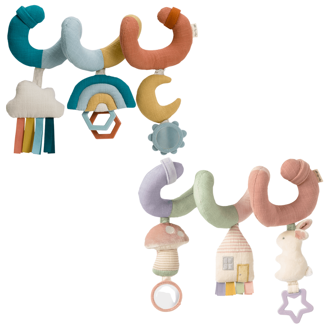 Bitzy Bespoke Itzy Bitzy Spiral Car Seat Activity Toy: Rainbow - SPARROW