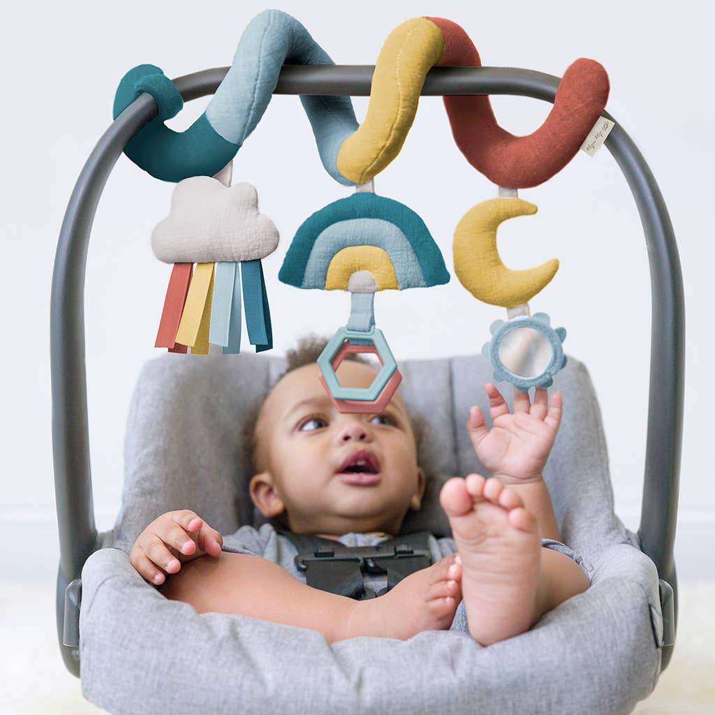 Bitzy Bespoke Itzy Bitzy Spiral Car Seat Activity Toy: Rainbow - SPARROW