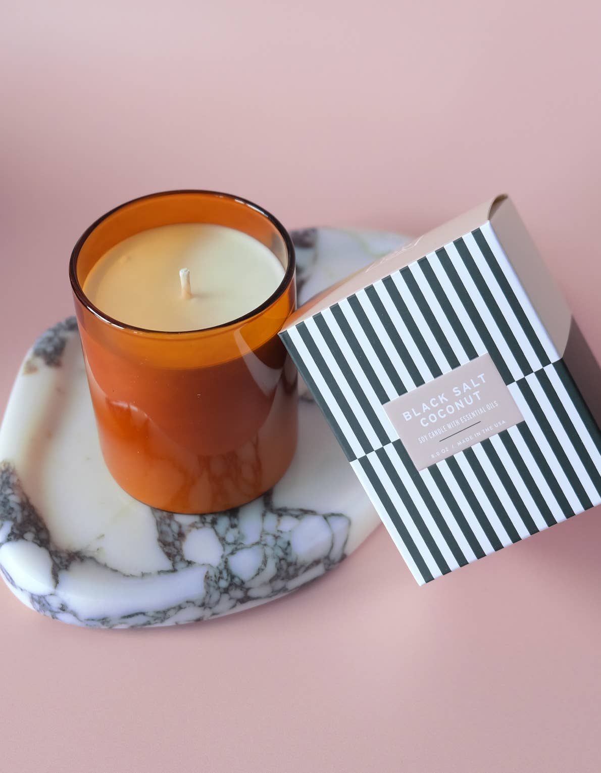 Black Salt + Coconut Essentials Candle | 8 oz - SPARROW