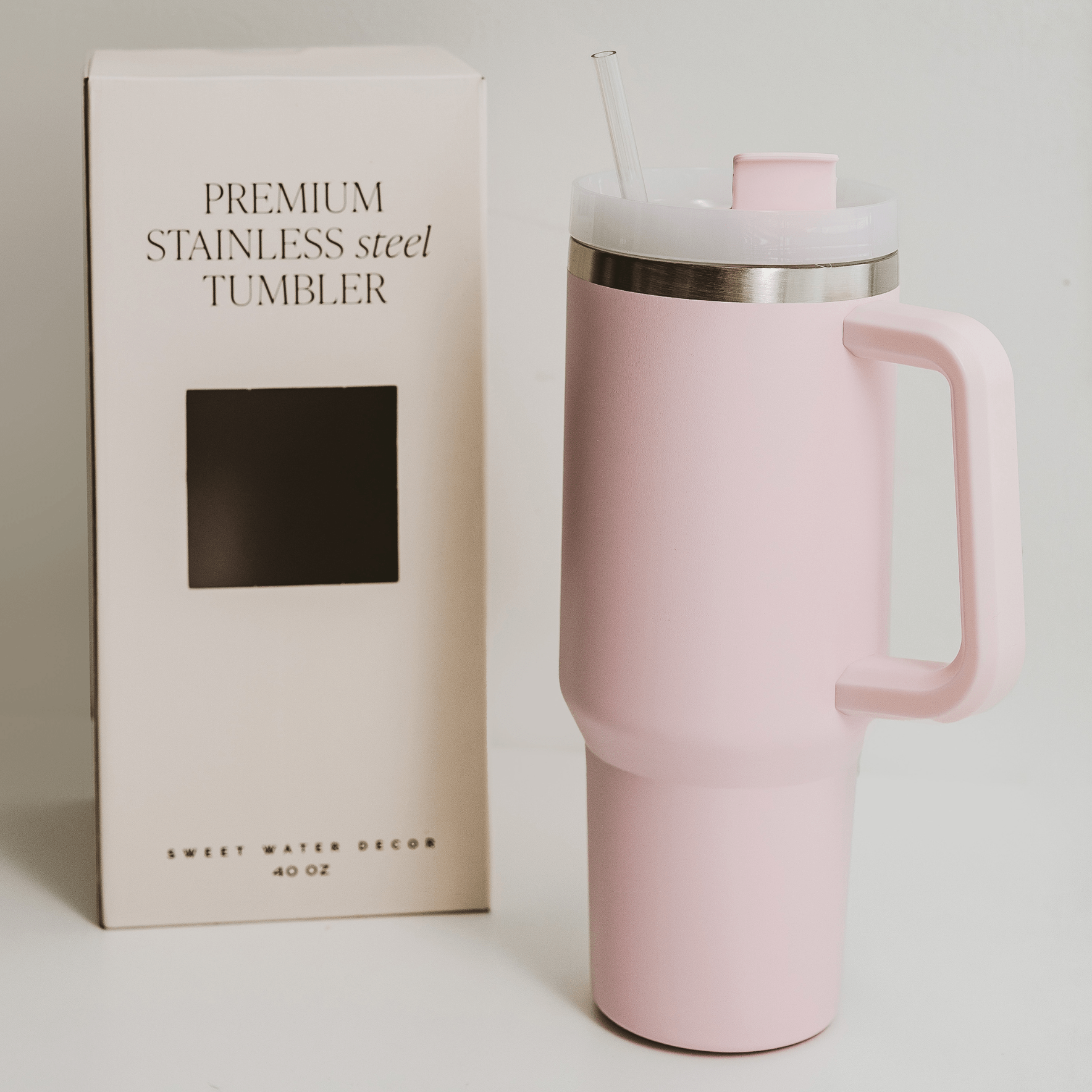 Blush Pink 40 oz Travel Tumbler - SPARROW