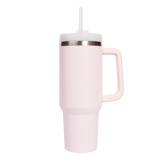 Blush Pink 40 oz Travel Tumbler - SPARROW