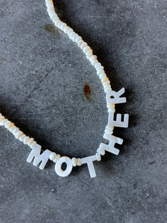 Bonne Mere MOTHER Necklace - Shell - SPARROW