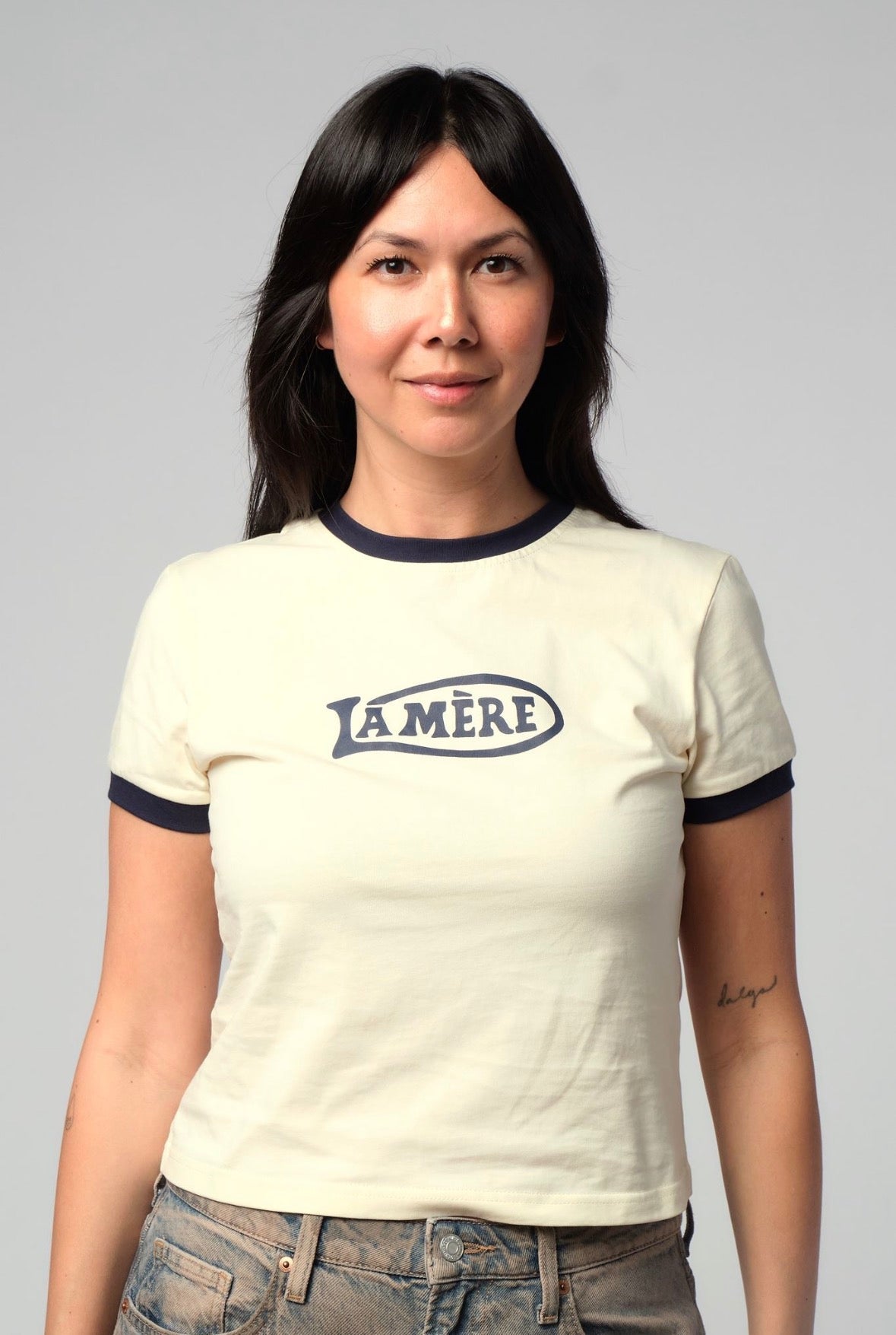 Bonne Mere Ringer Tee - SPARROW