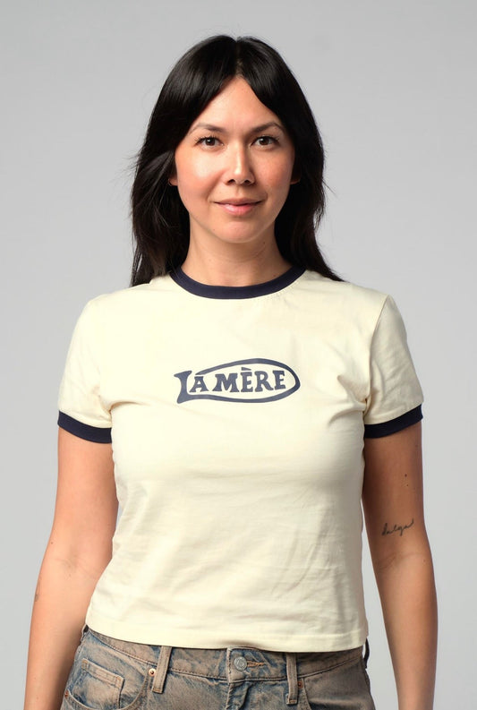 Bonne Mere Ringer Tee - SPARROW