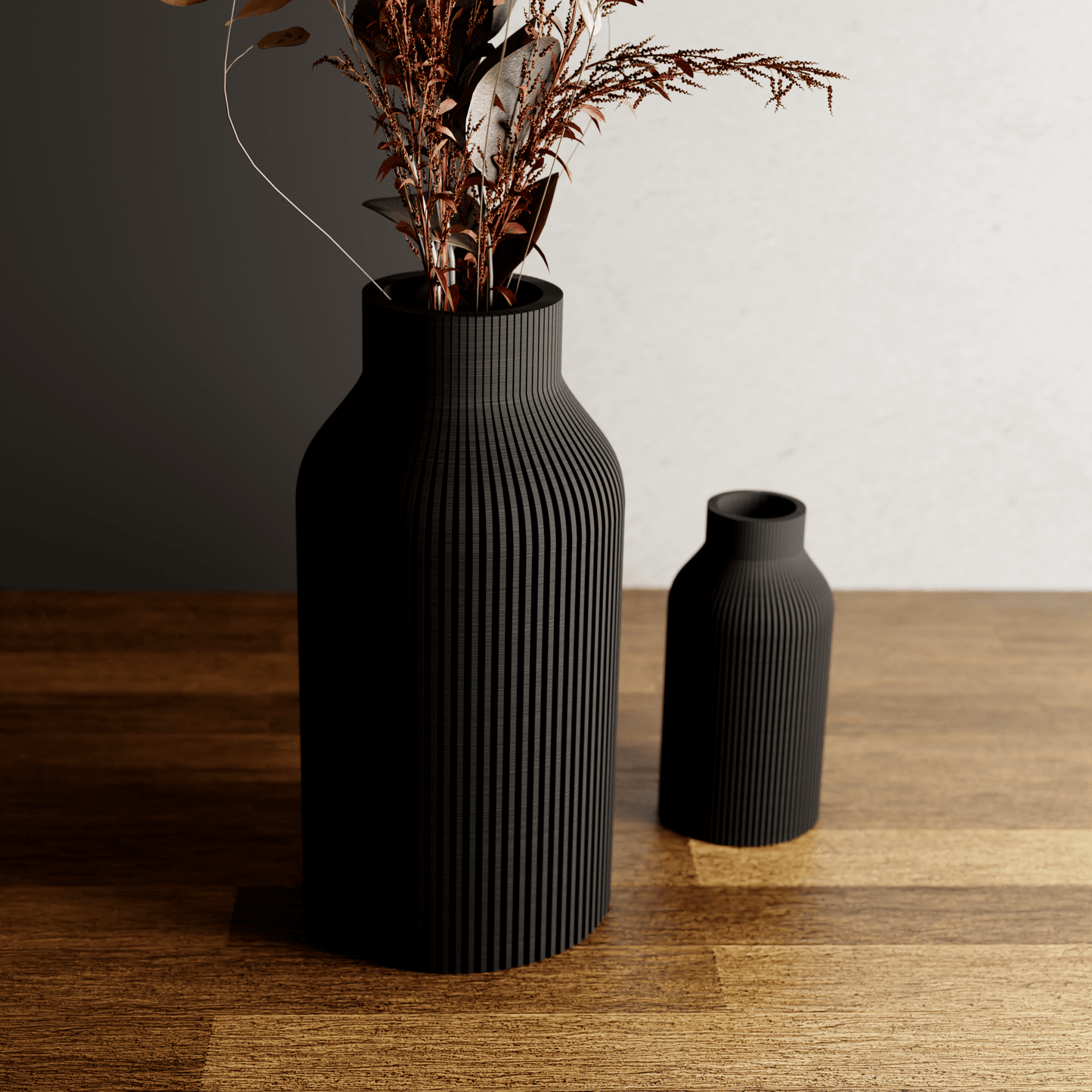 BOTTLE Vase | Modernized Pottery: Muted Green / 3 Piece Set - SPARROW