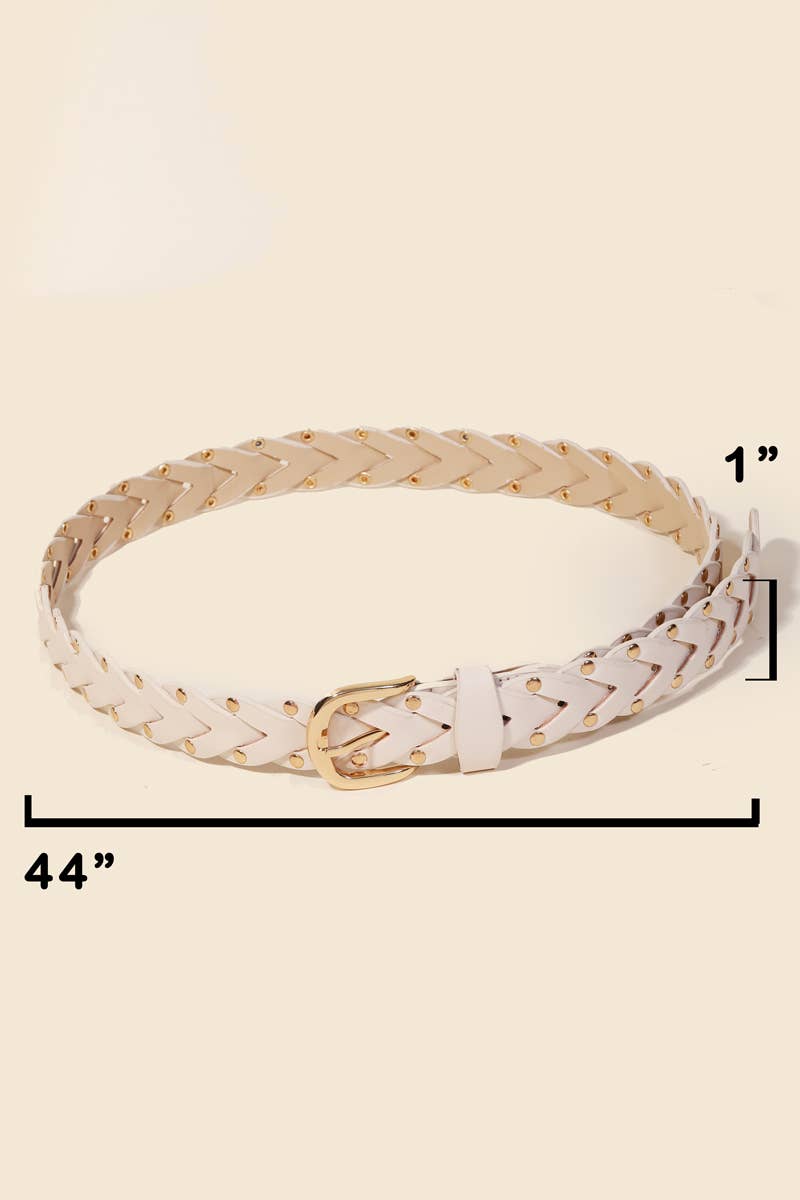 Braided Belt - Ivory - SPARROW