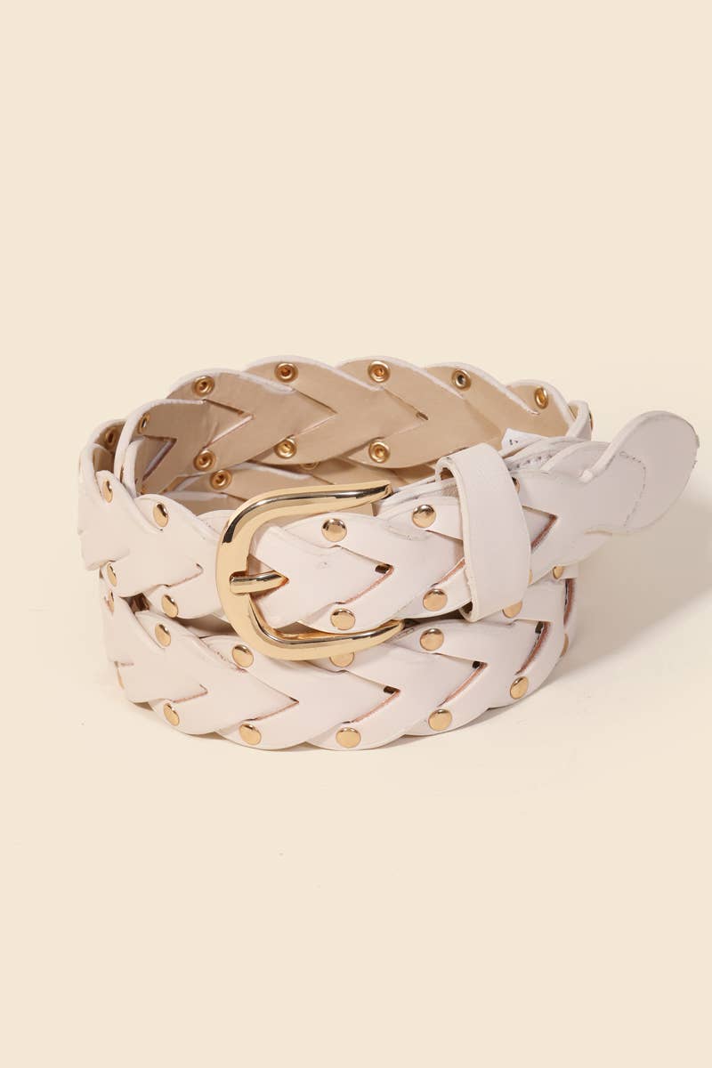 Braided Belt - Ivory - SPARROW