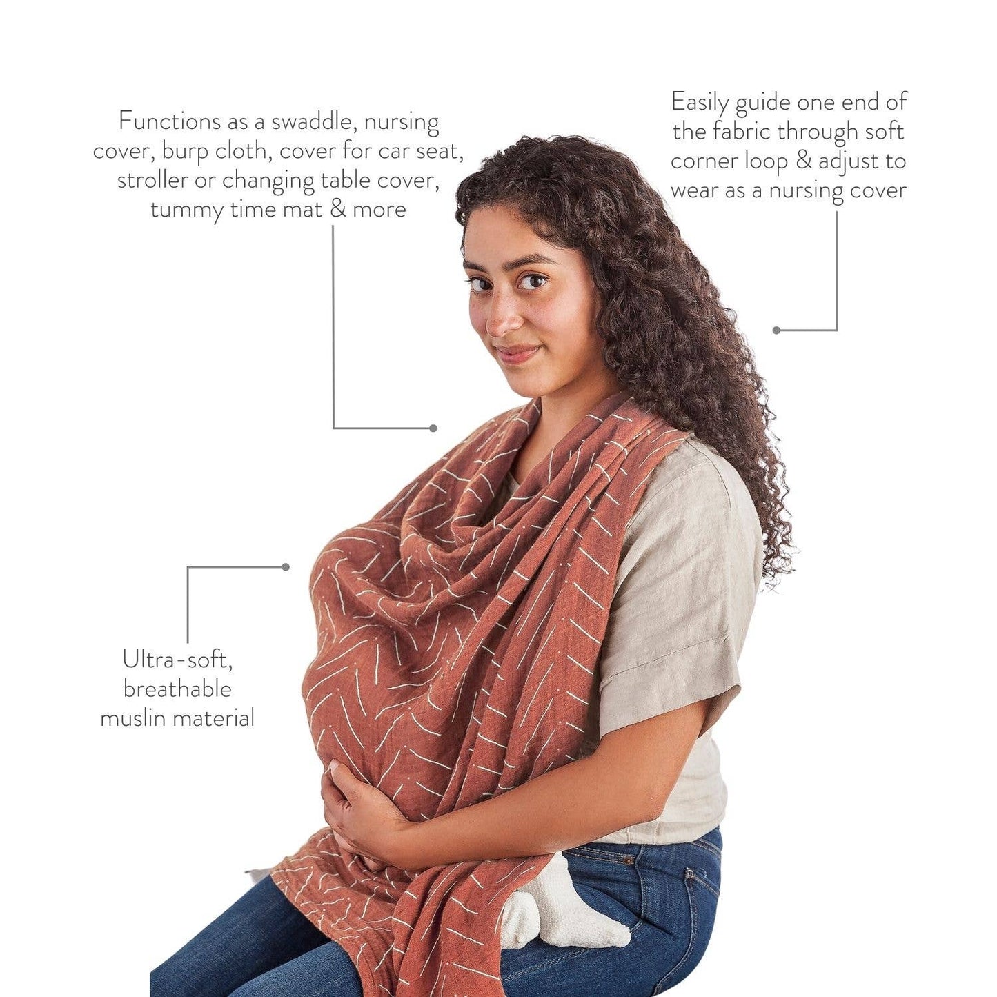 Breastfeeding Boss™ Mudcloth - SPARROW