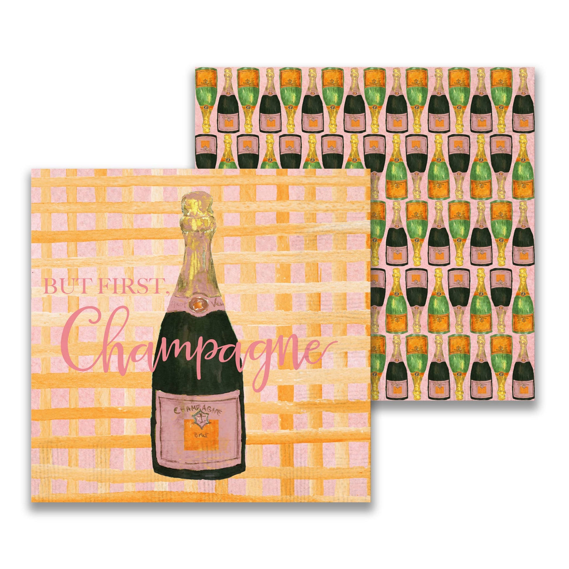 But First Champagne Cocktail Napkin - SPARROW