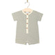 Button Romper - Steel Stripe - SPARROW