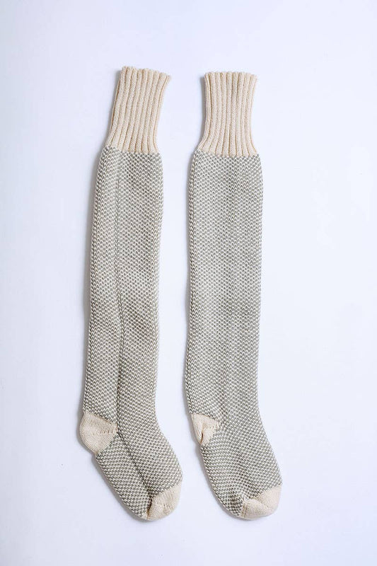 Knit Boot Socks: Oatmeal