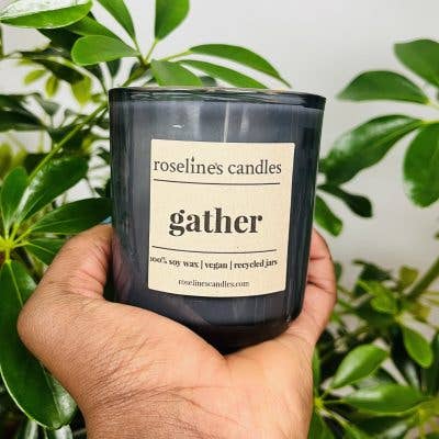 Gather - 8 oz Soy Candle - Recycled Glass Jar