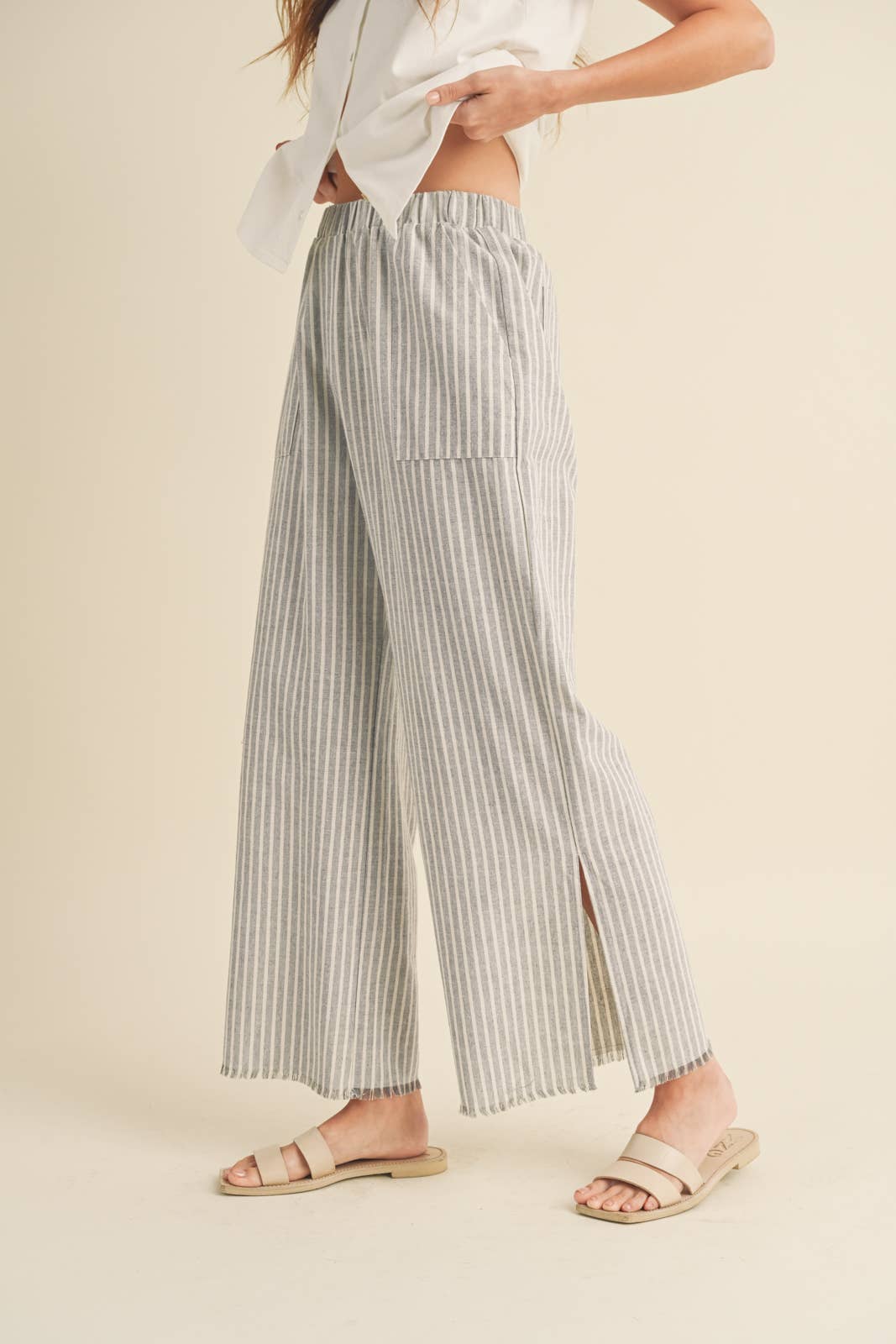 Charles Linen Pants - Cloud