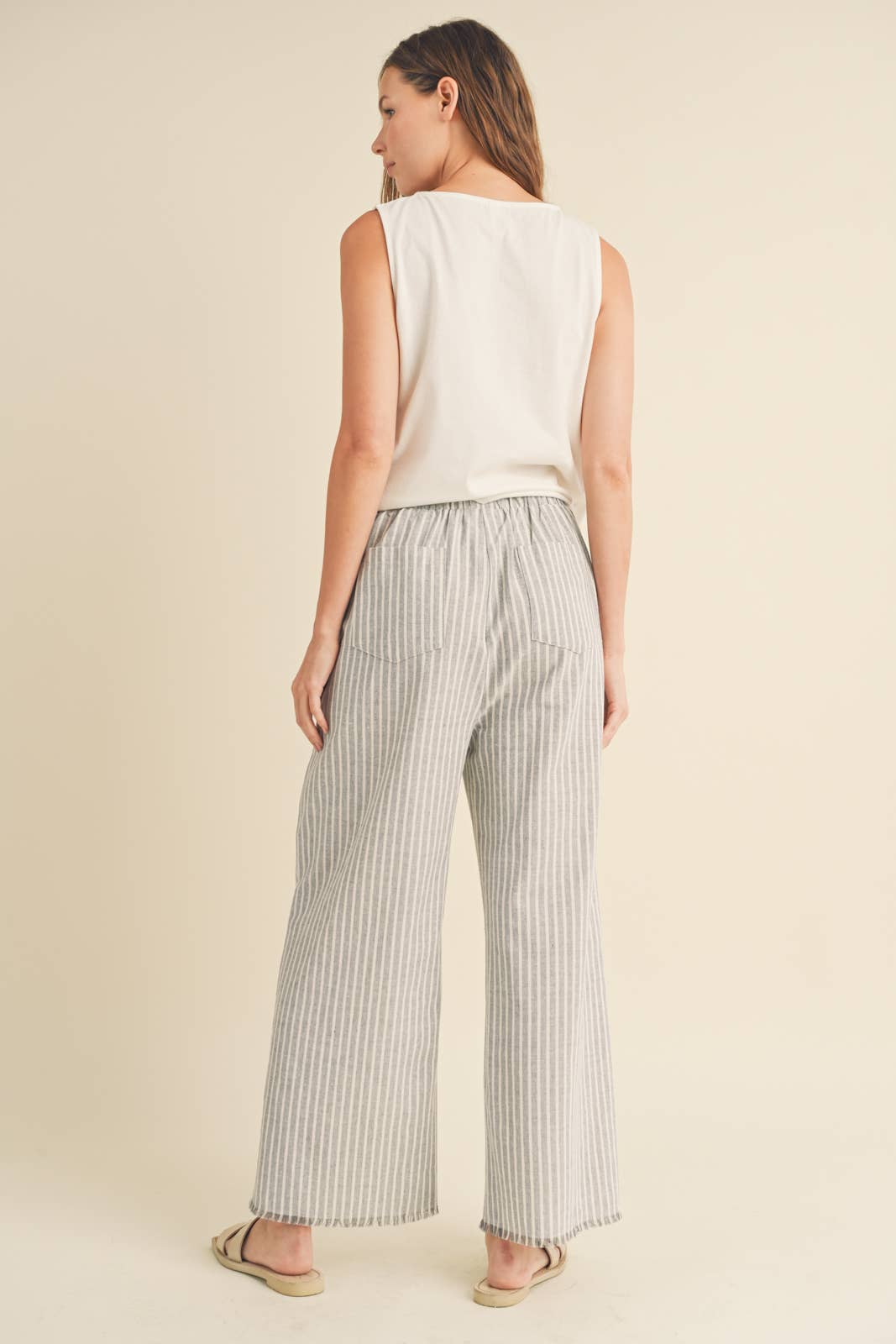 Charles Linen Pants - Cloud