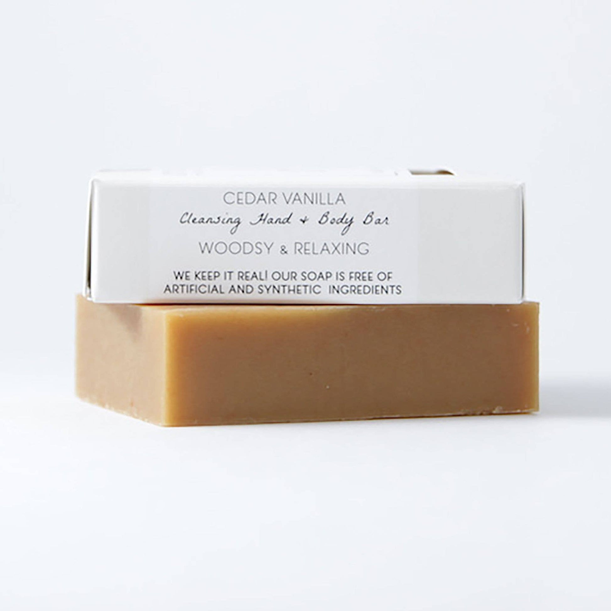 Cedar Vanilla Bar Soap - Warm & Woodsy - SPARROW