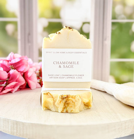 Chamomile & Sage - Handcrafted Artisan Soap Bar - SPARROW