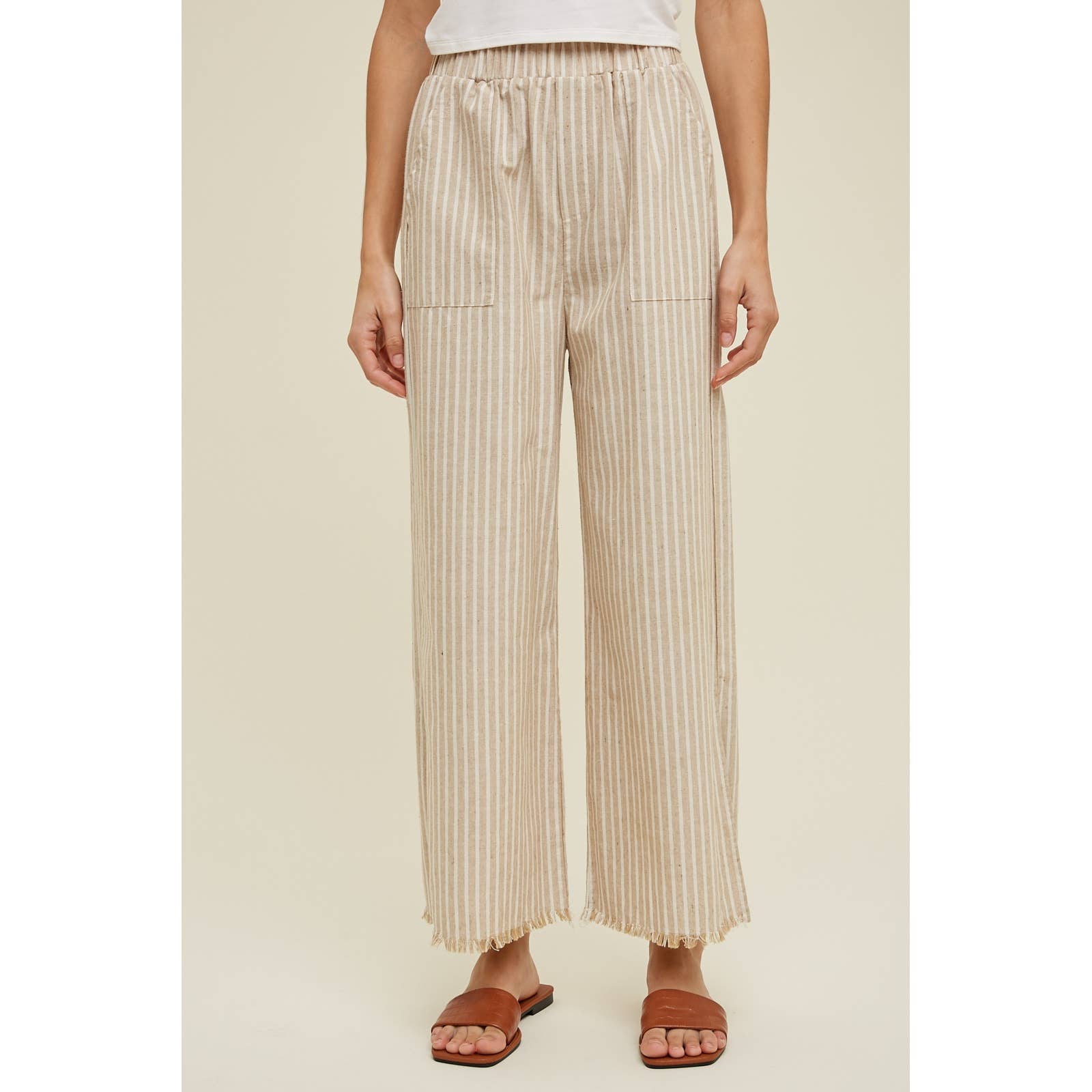 Charles Linen Pants – Taupe - SPARROW