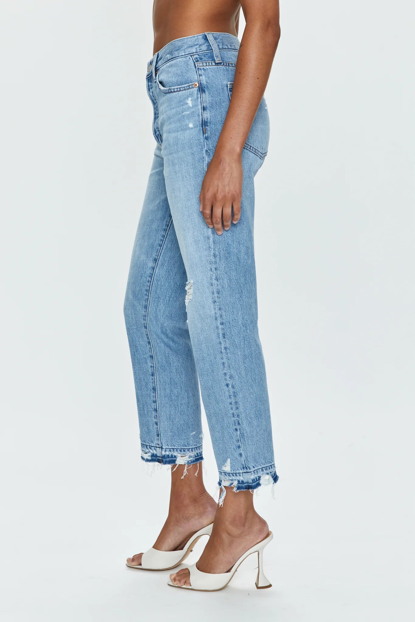 Charlie High Rise Classic Straight Denim - SPARROW