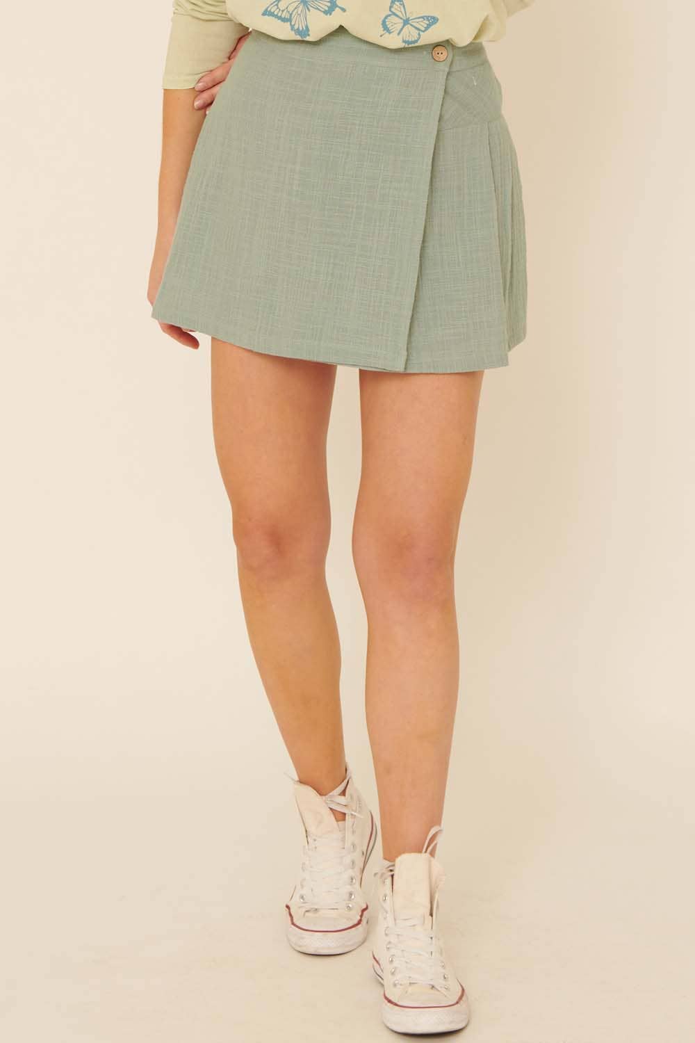 Chelsea Skirt - Sage - SPARROW