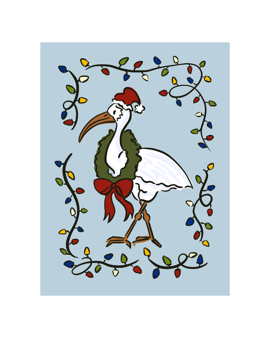 Christmas Ibis Greeting Card - SPARROW