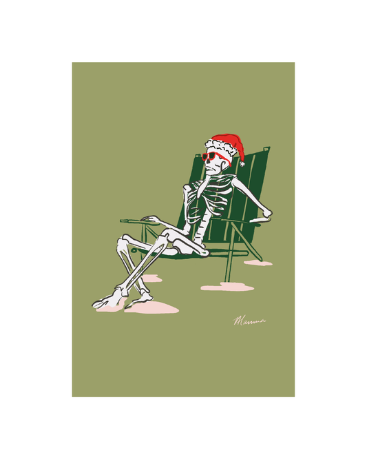 Christmas Skelly Greeting Card - SPARROW
