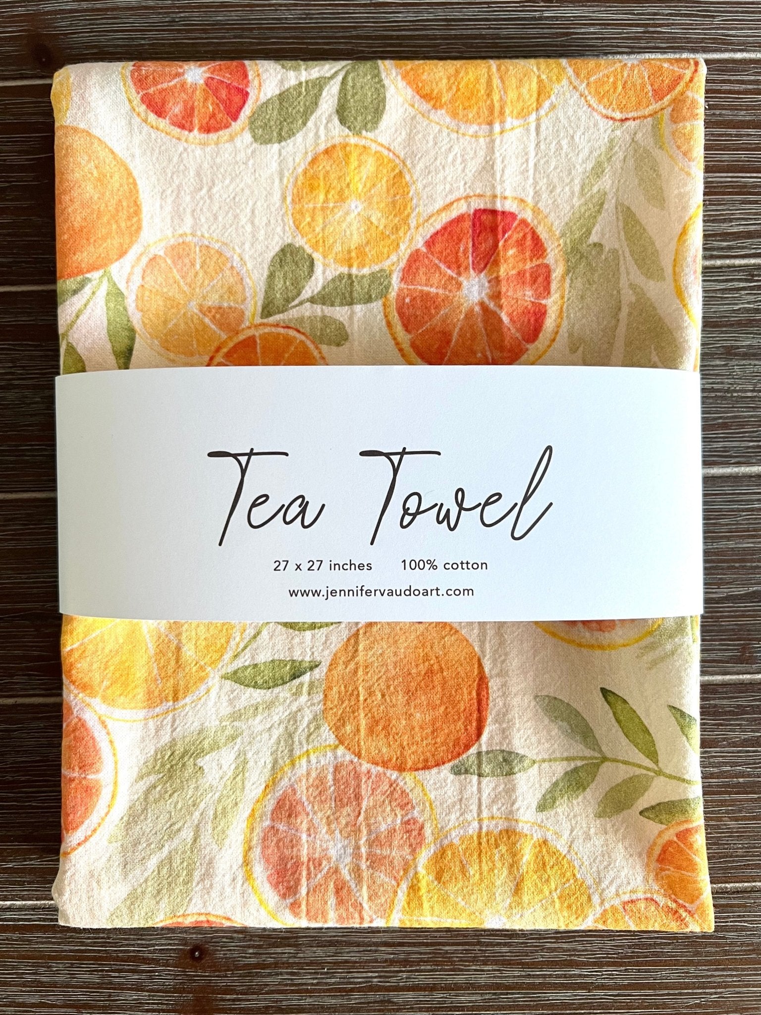 Citrus Tea Towel, Watercolor - SPARROW