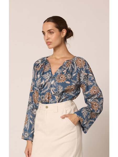 Cleobella Allison Blouse - SPARROW