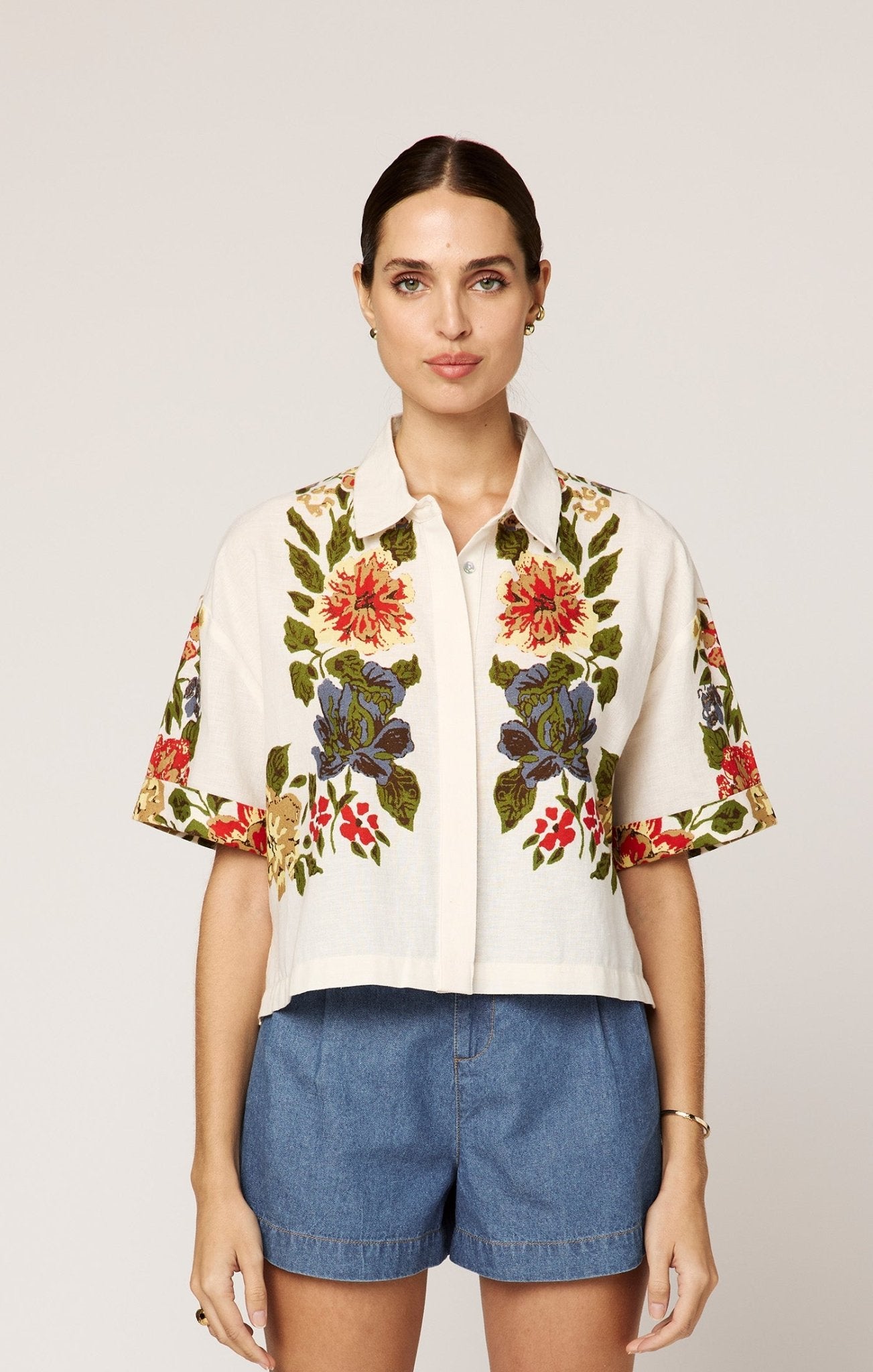 Cleobella Felicity Blouse - SPARROW