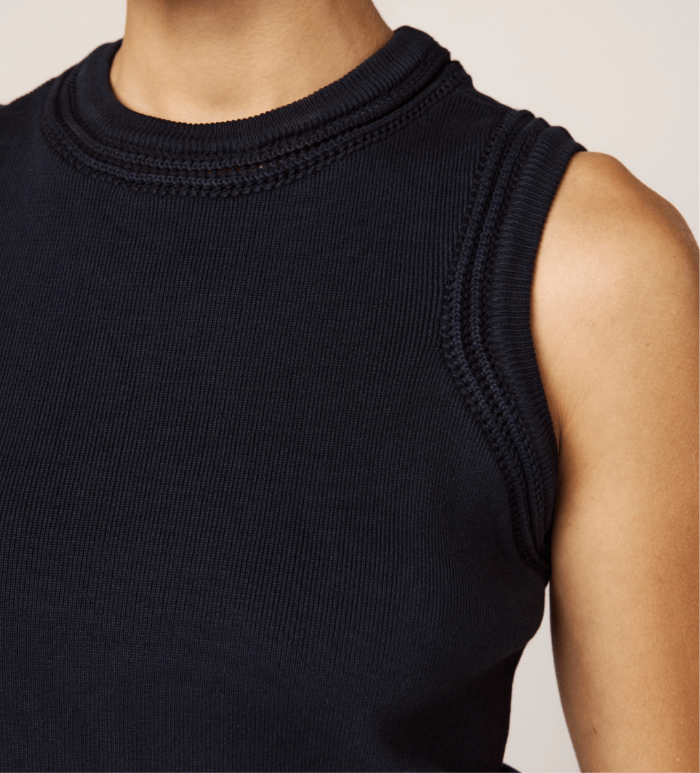 Cleobella Jade Top - Midnight Blue - SPARROW