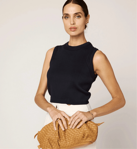 Cleobella Jade Top - Midnight Blue - SPARROW