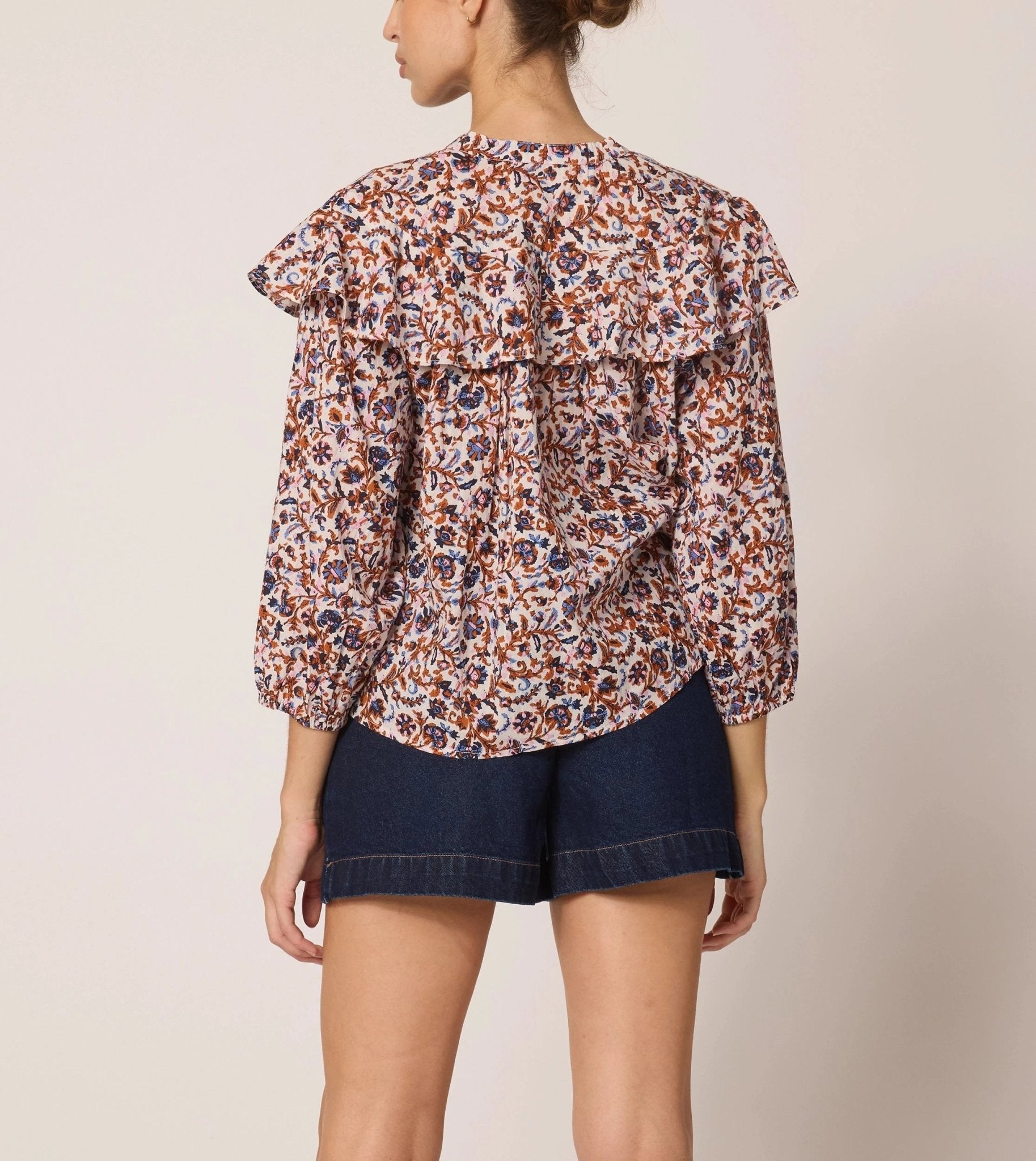 Cleobella Juno Blouse - SPARROW