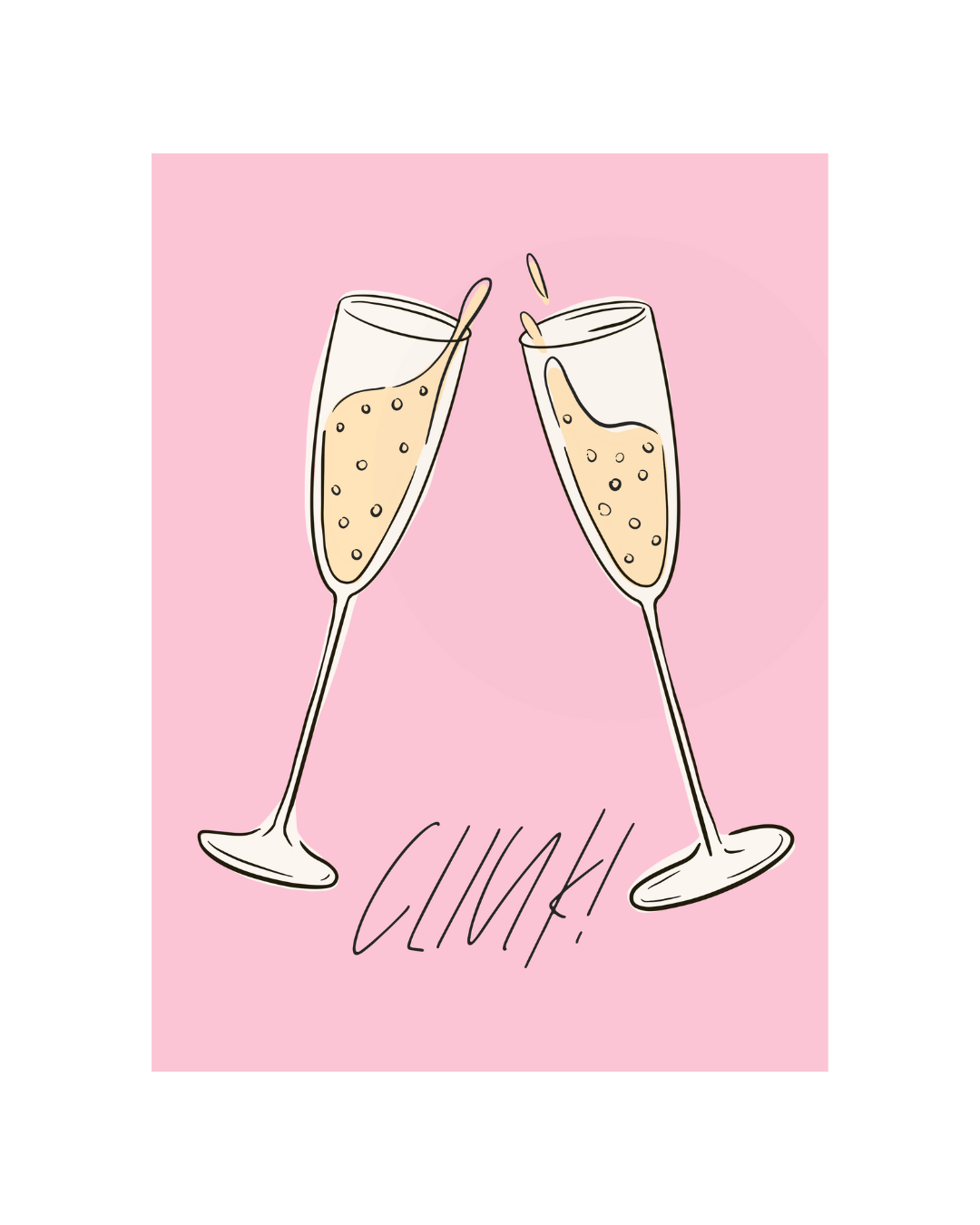 Clink! Greeting Card - SPARROW