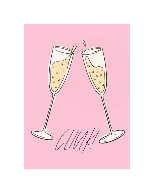 Clink! Greeting Card - SPARROW