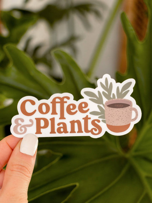 Coffee & Plants Sticker - SPARROW