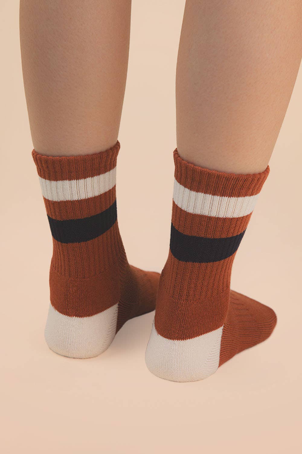 Color Block Socks - Camel - SPARROW