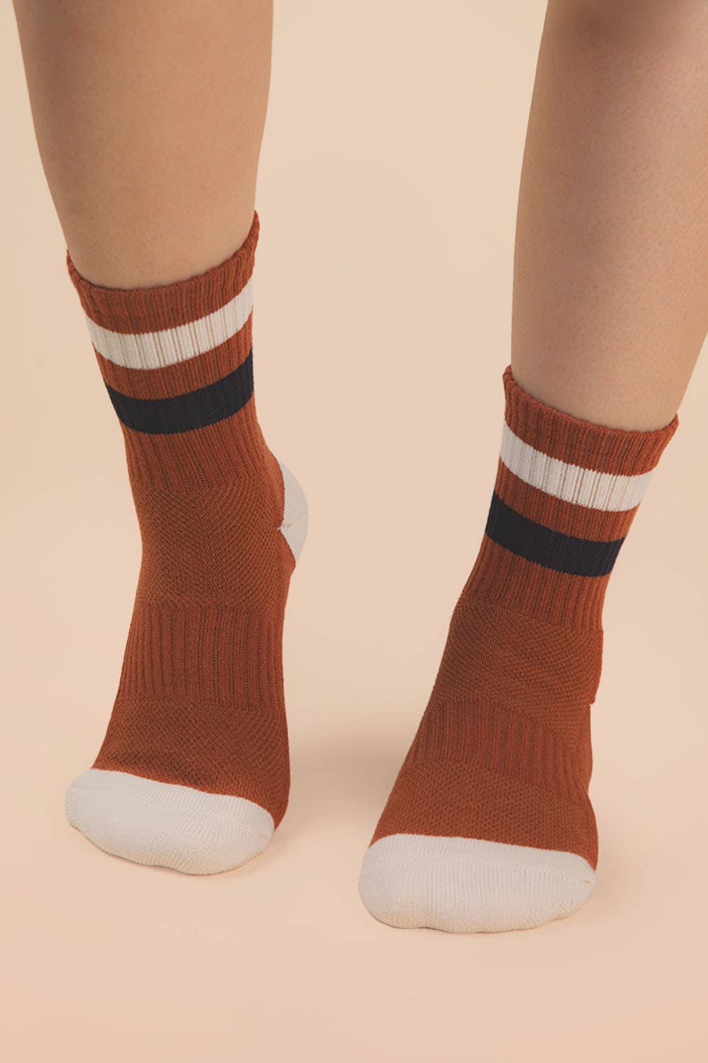 Color Block Socks - Camel - SPARROW