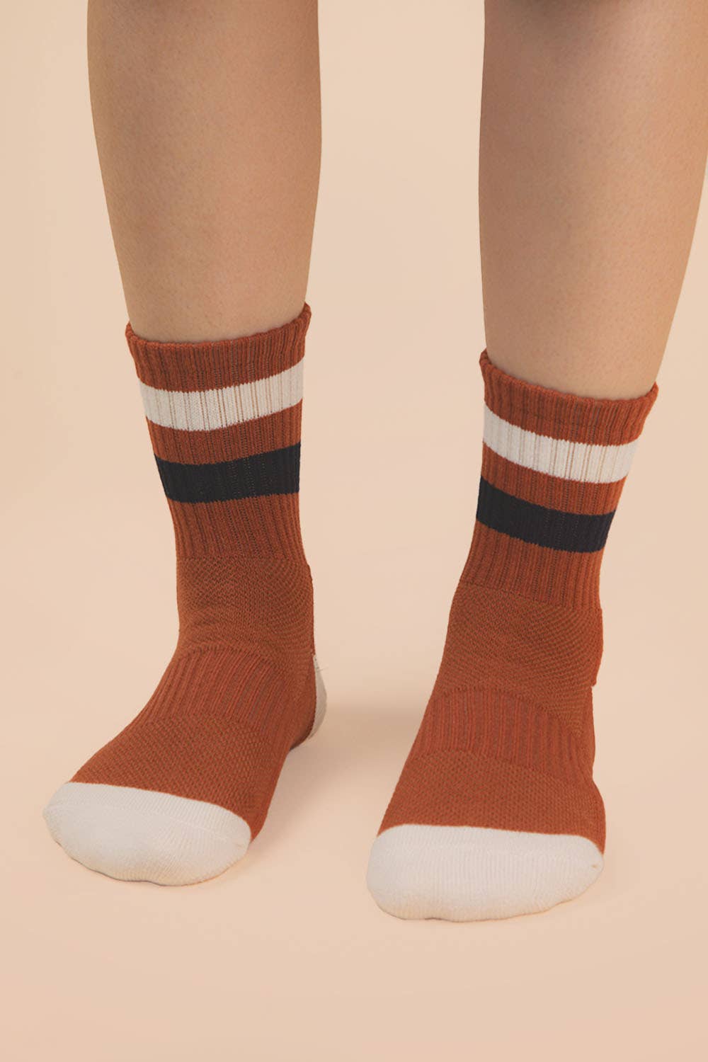 Color Block Socks - Camel - SPARROW