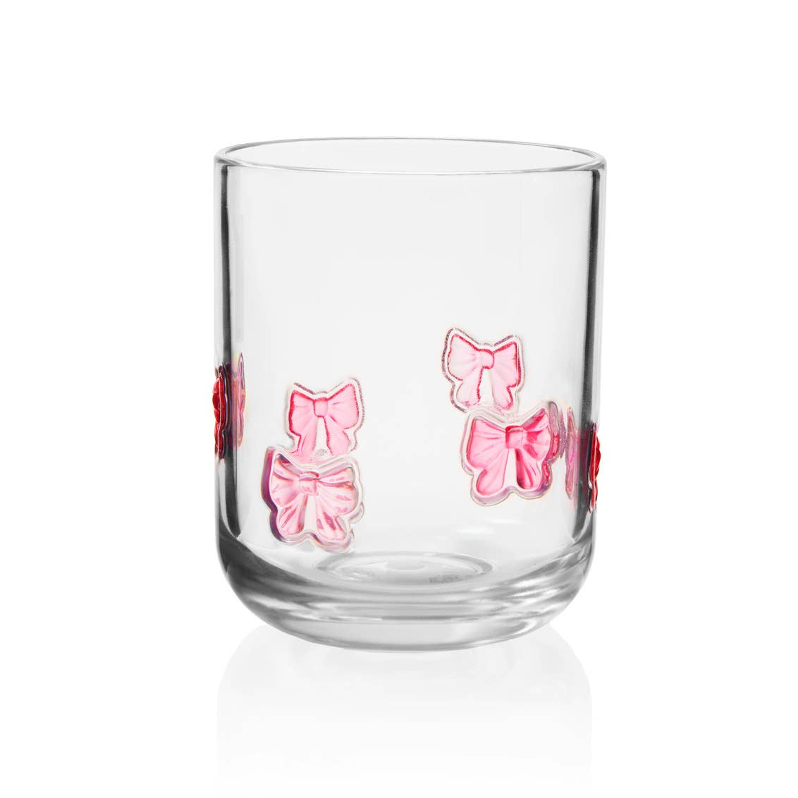 Coquette Pink Bow Acrylic Icon Drinking Glass - SPARROW