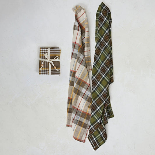 Cotton Printed Tea Towels - Set of 3 - SPARROW