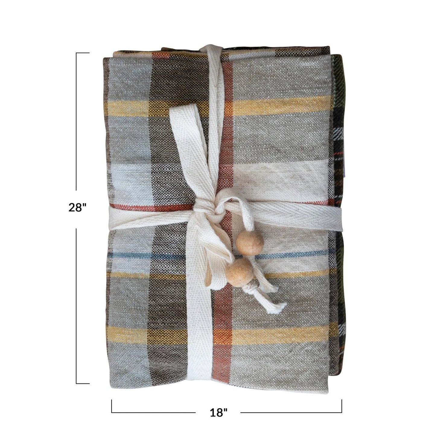 Cotton Printed Tea Towels - Set of 3 - SPARROW
