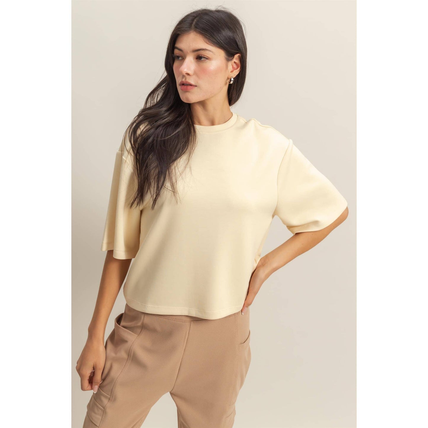 Avery Top- Gray