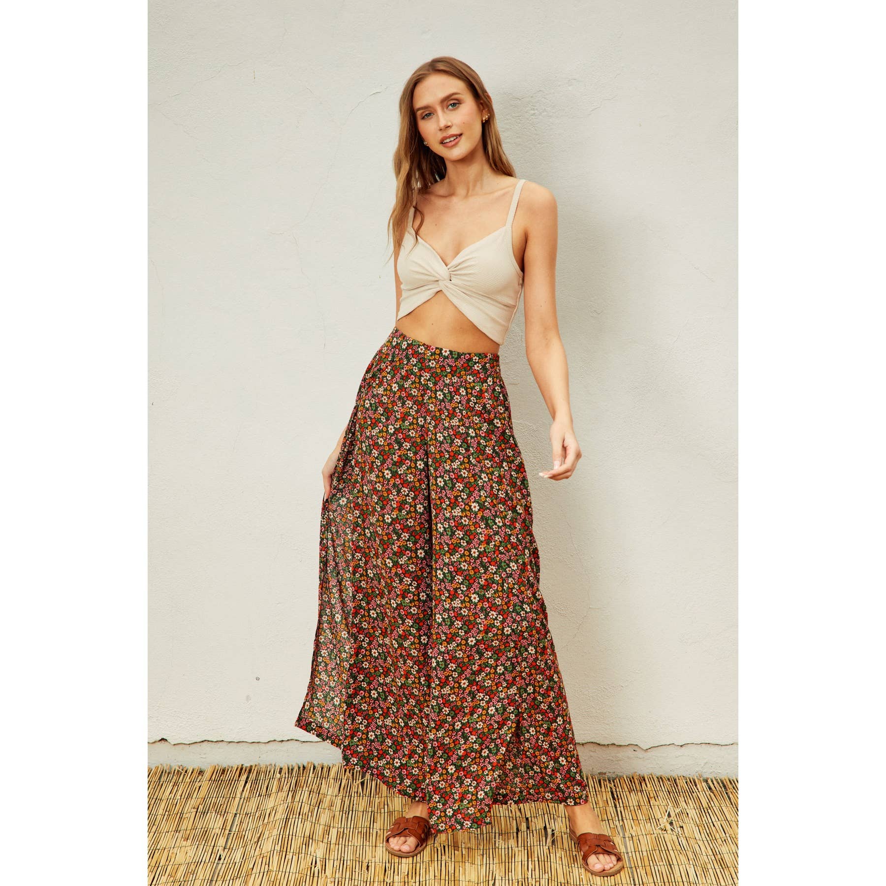 Daniella Floral Pants - SPARROW