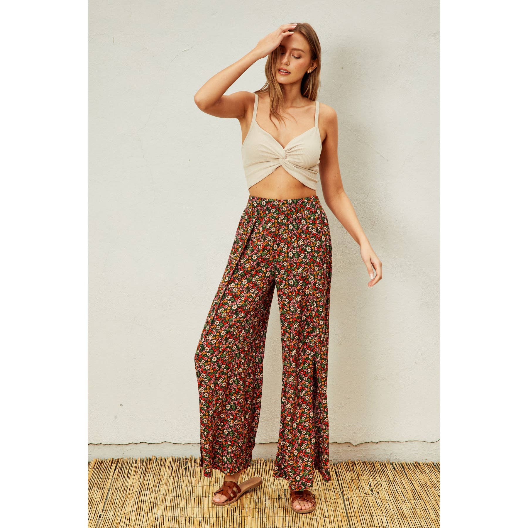 Daniella Floral Pants - SPARROW