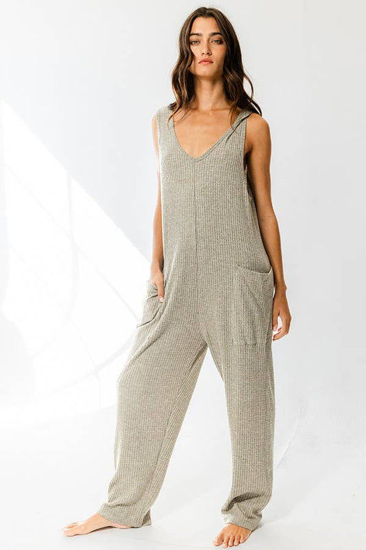 Darla Jumpsuit - Olive - SPARROW